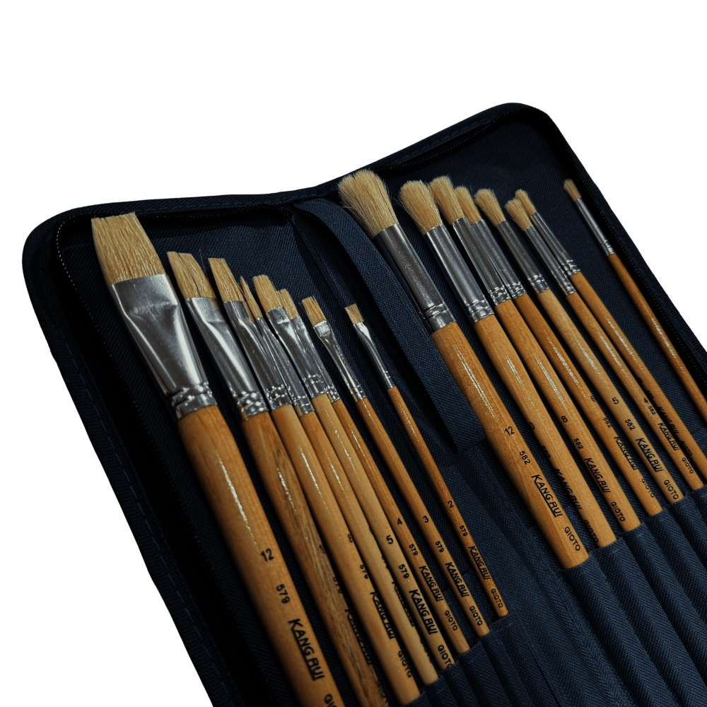 ESTUCHE PINCELES DE CERDA X 16 RF F-16