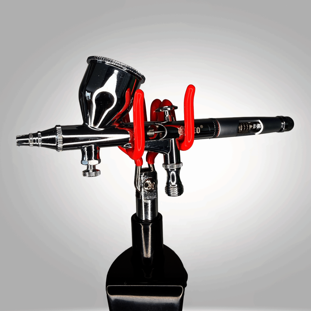KIT AEROGRAFO | GIOTO | ACCIÓN DOBLE | RF BD 180 | AGUJA + MANGUERA TELA + CAPUCHONES