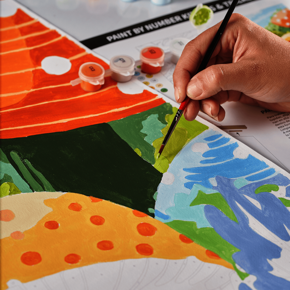 KIT PINTA POR NUMEROS 60X85CM W7438 HONGOS   