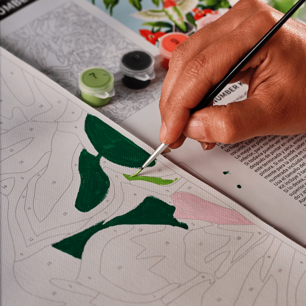 KIT PINTA POR NUMEROS 60X85CM W4944 COLIBRI  