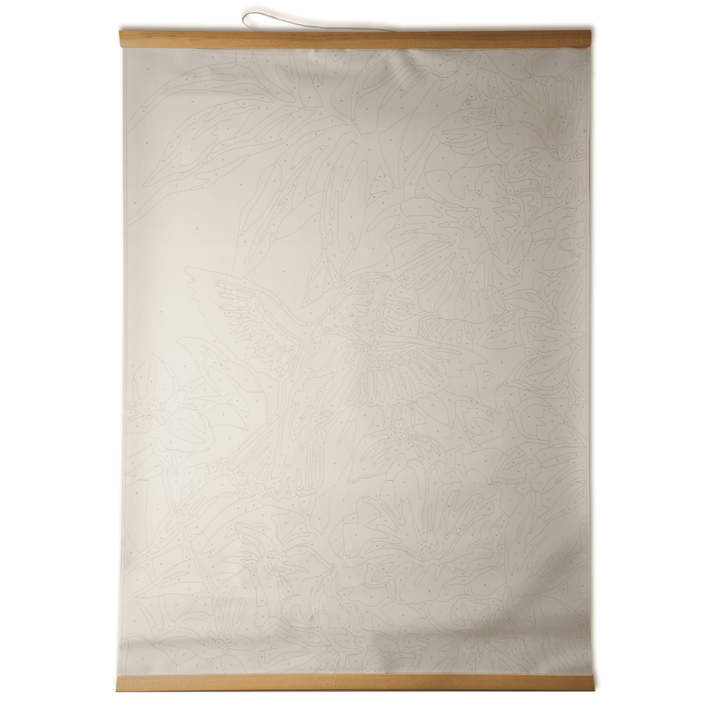 KIT PINTA POR NUMEROS 60X85CM W4944 COLIBRI  