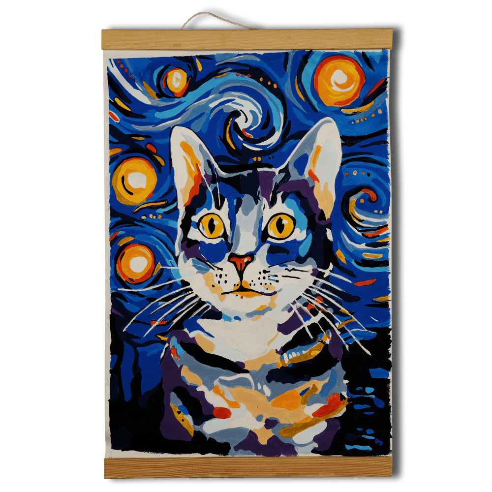KIT PINTA POR NUMEROS 30X40CM W5040 GATO     