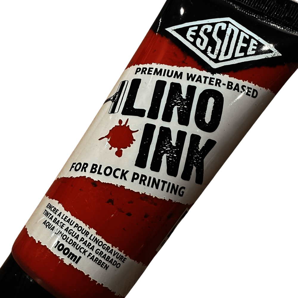 TINTA LINOLEO BASE AGUA 100ml ESSDEE ROJO 