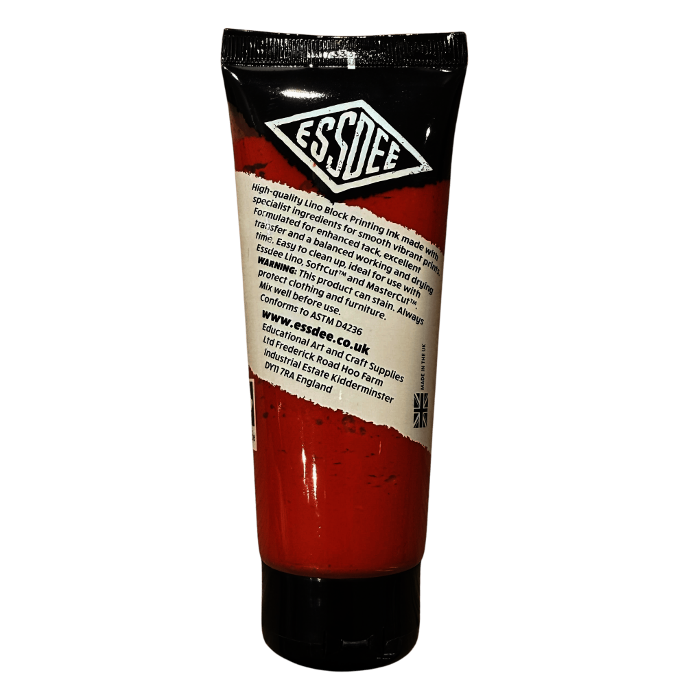 TINTA LINOLEO BASE AGUA 100ml ESSDEE ROJO 