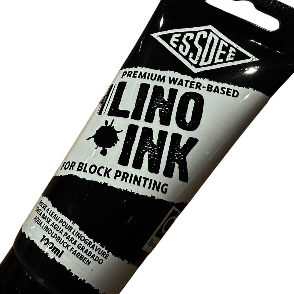 TINTA LINOLEO BASE AGUA 100ml ESSDEE NEGRO