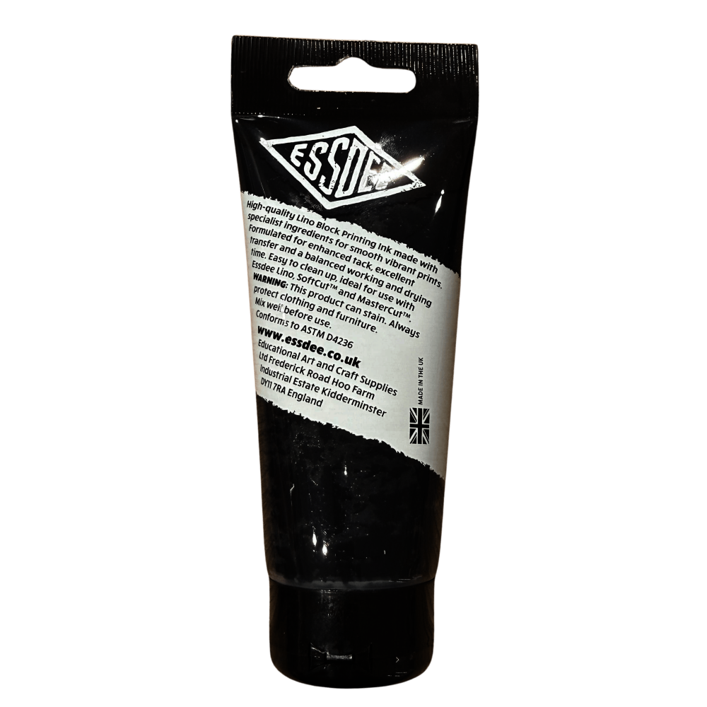 TINTA LINOLEO BASE AGUA 100ml ESSDEE NEGRO