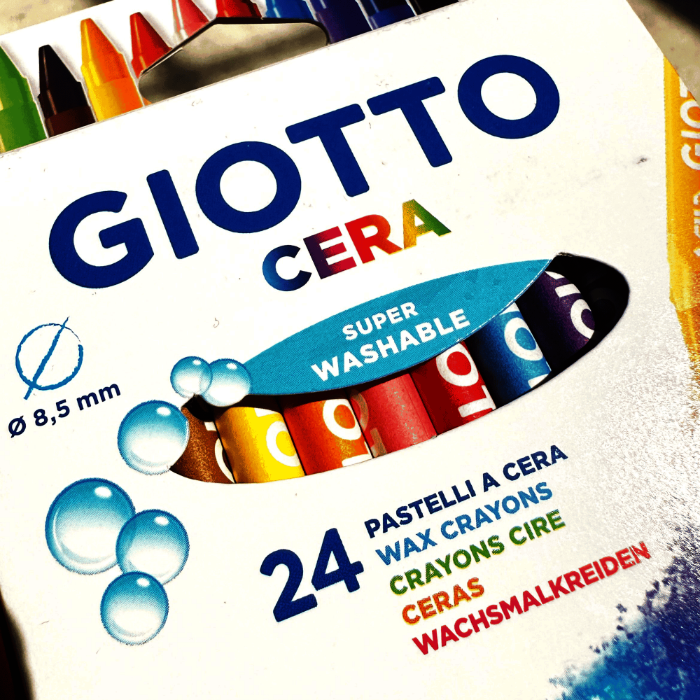 CAJA CRAYONES GIOTTO X24 COLORES + ESPATULA PLASTICA