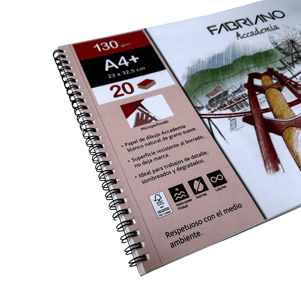 BITACORA FABRIANO ACCADEMIA DIBUJO 23X32.5CM 130G 20H 76233350 