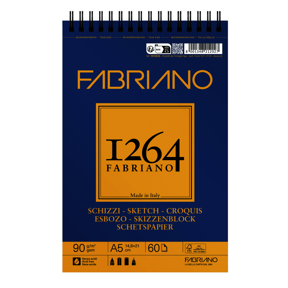 BITACORA FABRIANO 1264 ESBOZO A5 60 H 90G 19100636                