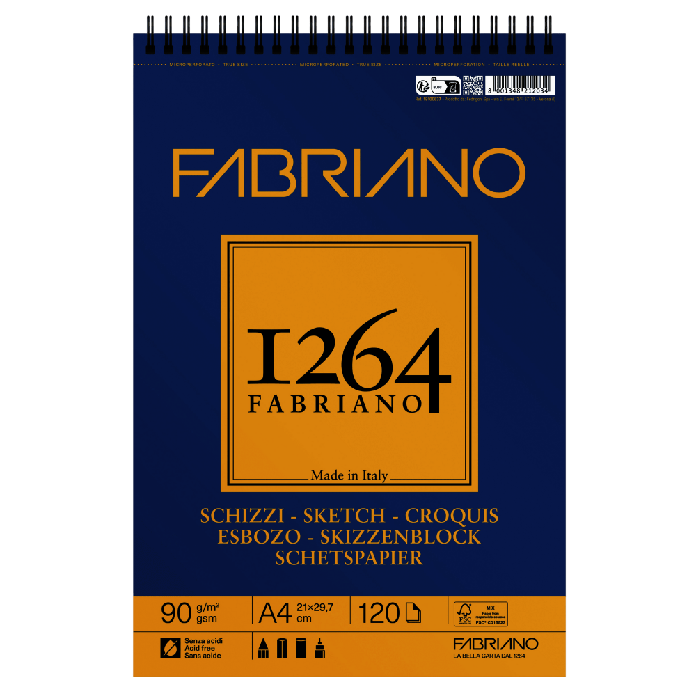 BITACORA FABRIANO 1264 ESBOZO A4 120H 90G 19100637                