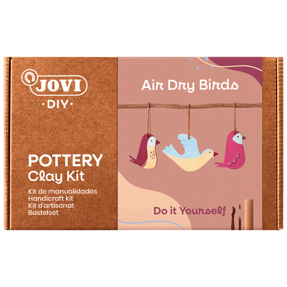 KIT MANUALIDADES PAJAROS CON PASTA MODELAR JOVI 2701