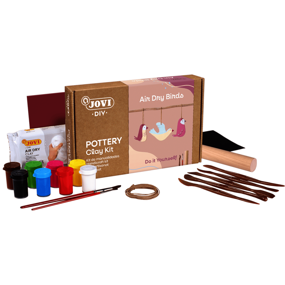 KIT MANUALIDADES PAJAROS CON PASTA MODELAR JOVI 2701