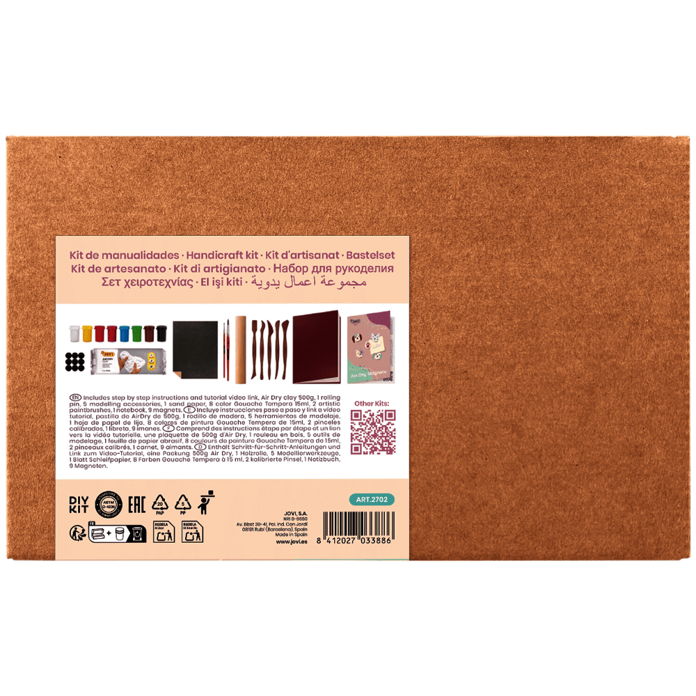 KIT MANUALIDADES IMANES CON PASTA MODELAR JOVI 2702