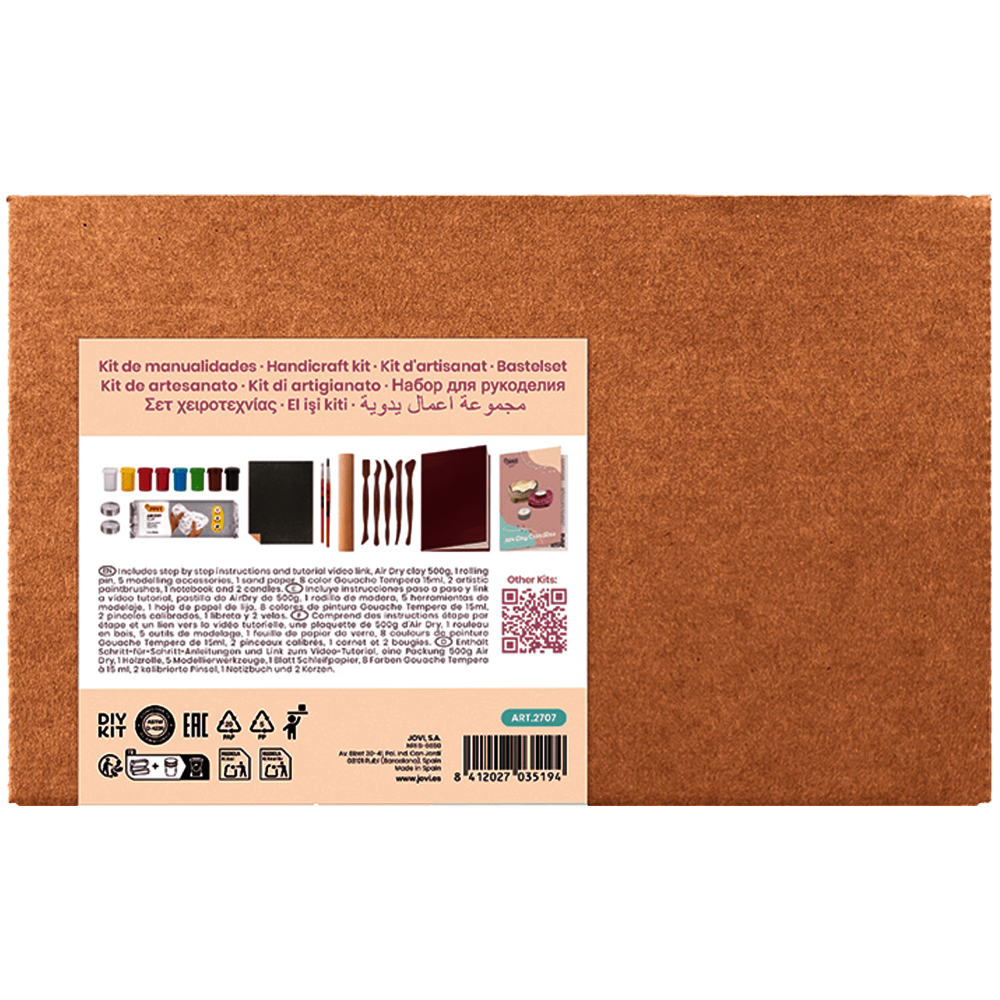 KIT MANUALIDADES VELAS CON PASTA MODELAR JOVI 2707