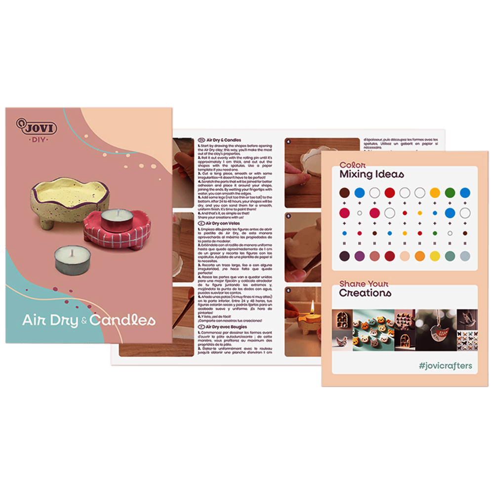 KIT MANUALIDADES VELAS CON PASTA MODELAR JOVI 2707
