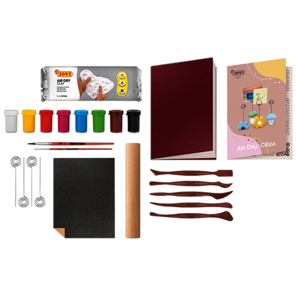 KIT MANUALIDADES CLIPS CON PASTA MODELAR JOVI 2708