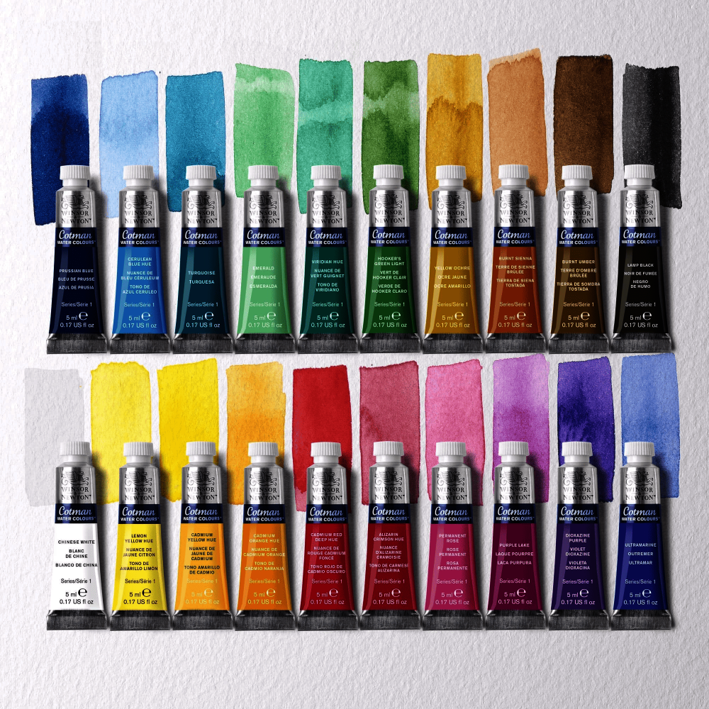 ESTUCHE ACUARELA COTMAN 5ML X20 COLORES WINSO