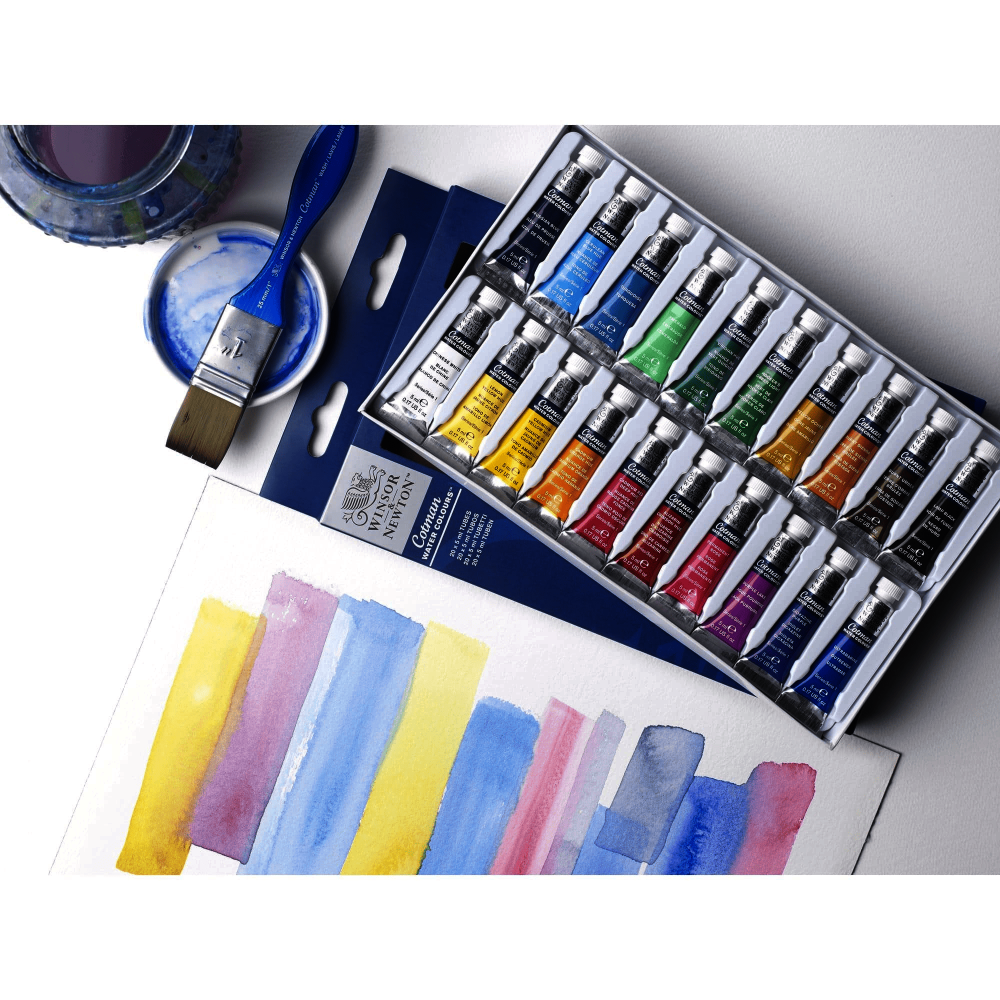 ESTUCHE ACUARELA COTMAN 5ML X20 COLORES WINSO