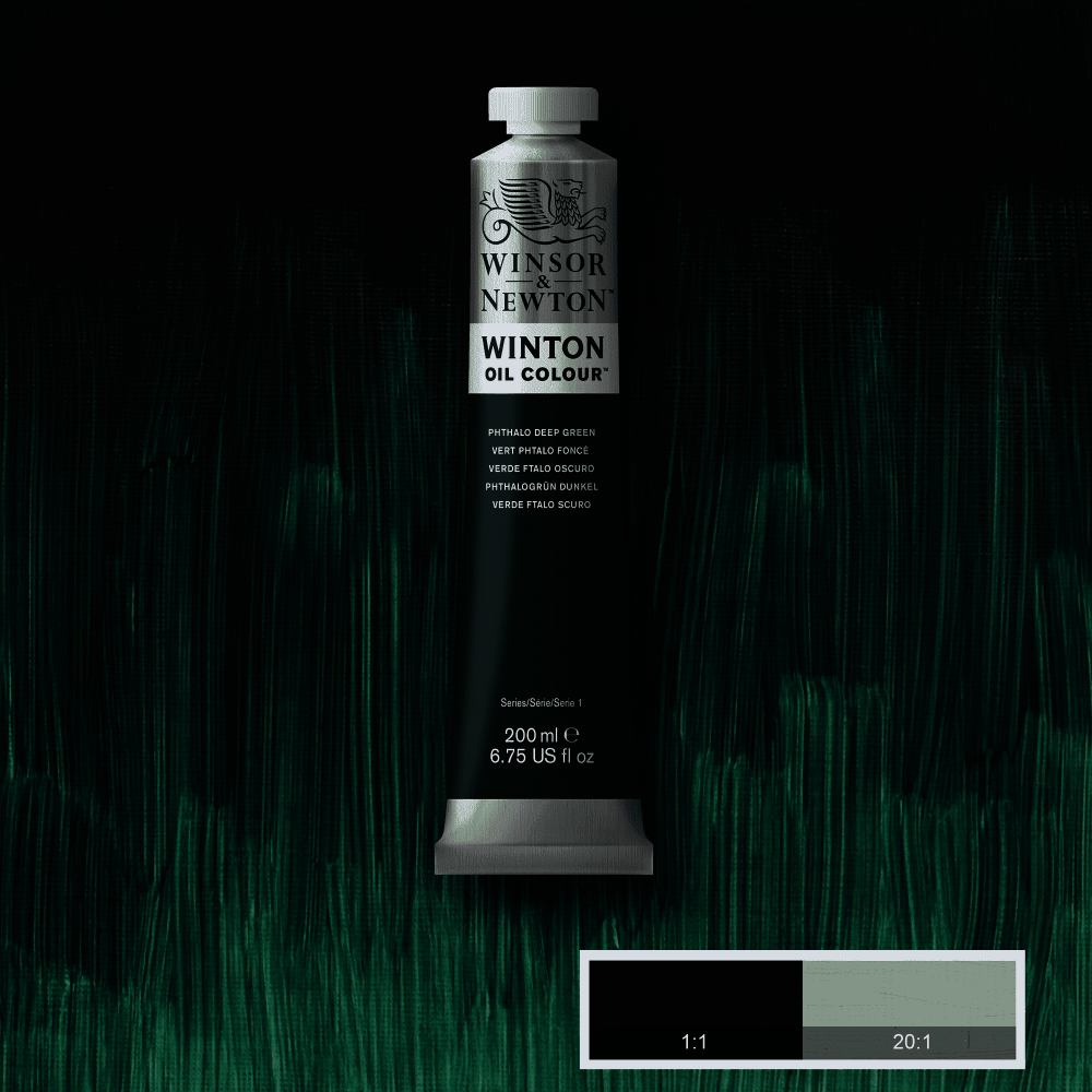 ÓLEO WINTON 048 VERDE PHTALO OSCURO 200ML