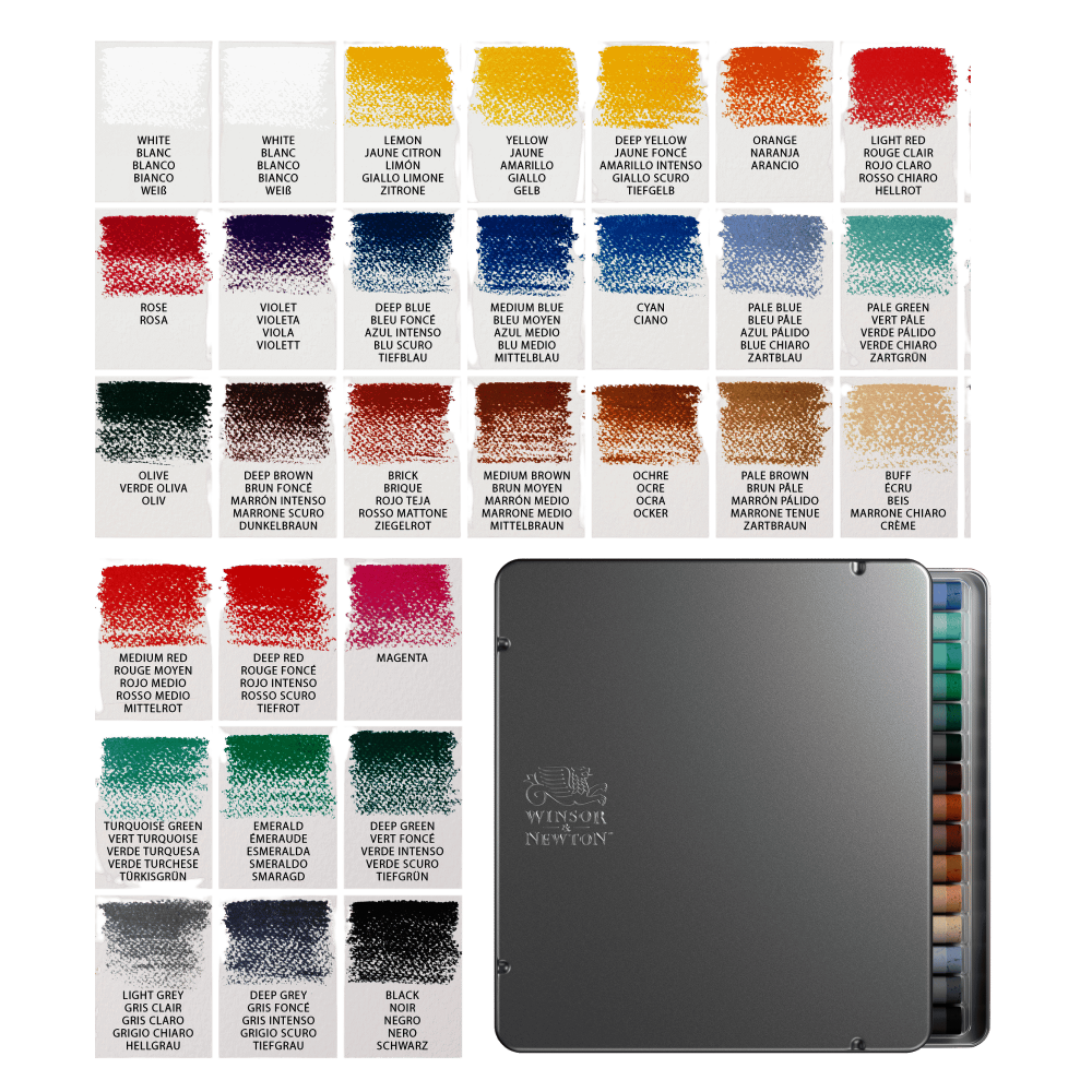 ESTUCHE TIZA WINSOR | PASTEL SECO | X30 | RF 1790002