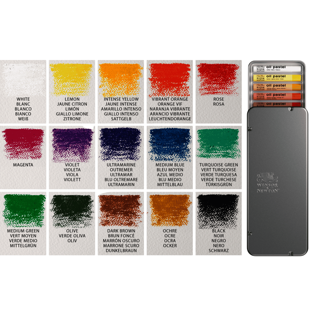 ESTUCHE TIZA WINSOR | OLEO PASTEL |  X15 | RF 1890001        