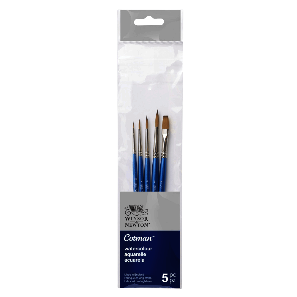 JUEGO PINCEL WINSOR COTMAN NYLON X5 CORTO MIXTO RF 5390609     