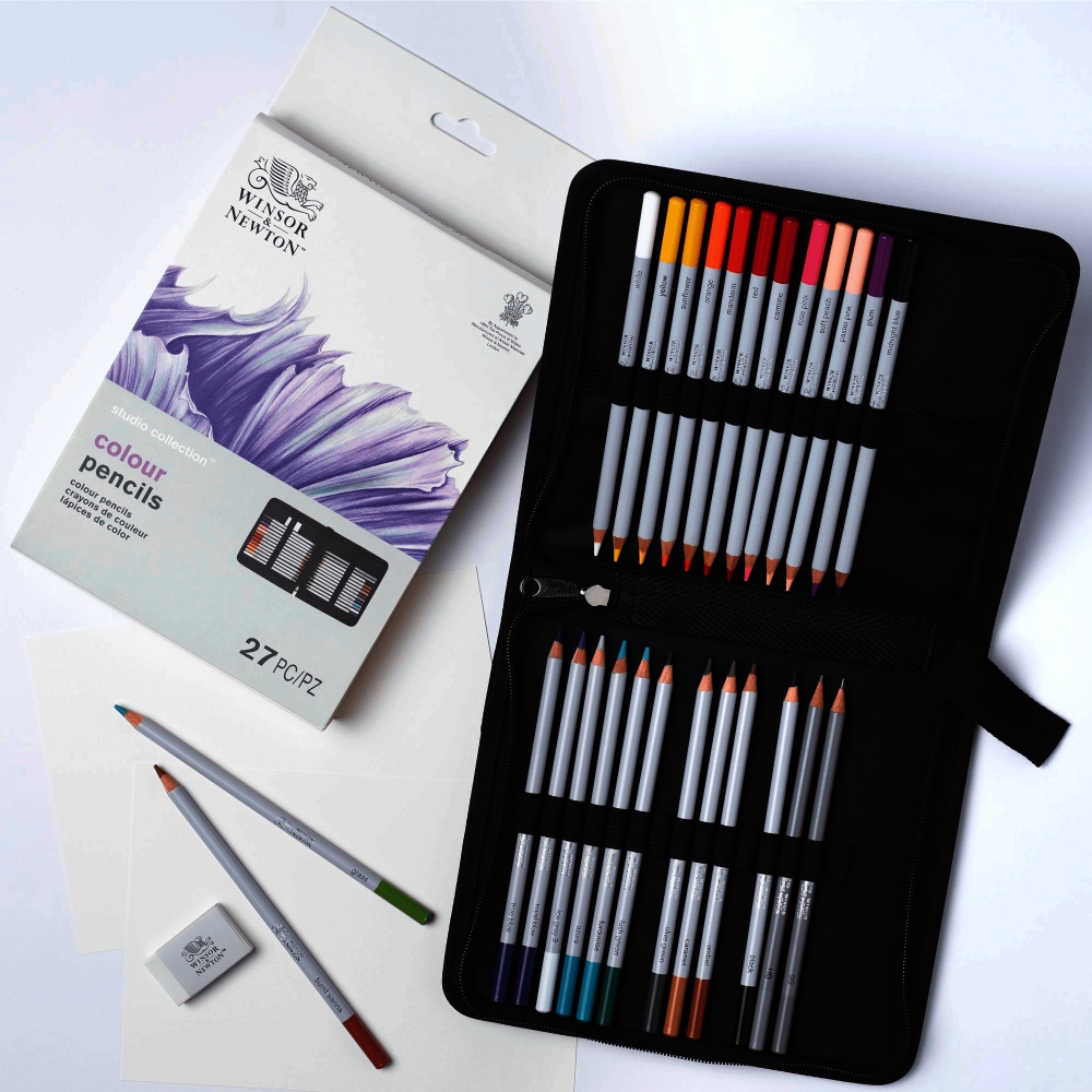 ESTUCHE LAPIZ WINSOR STUDIO COLORES 27 PCS