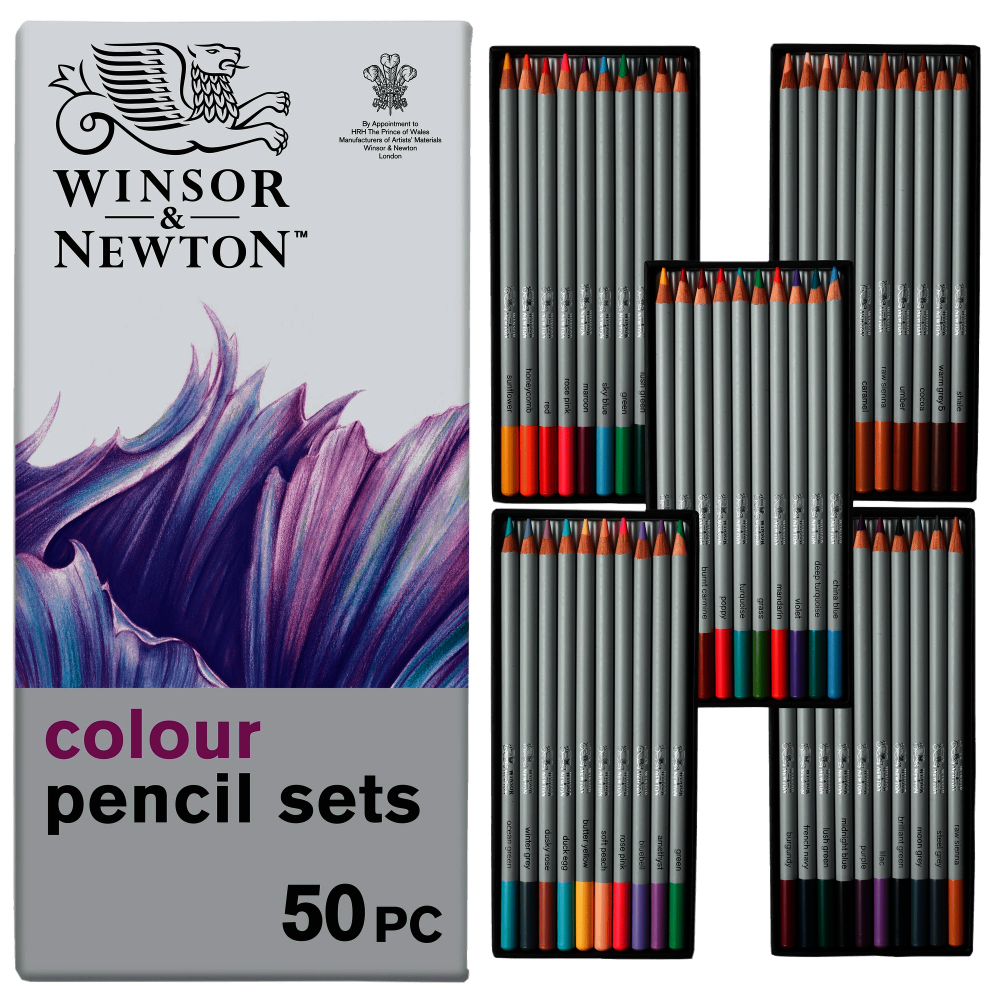 CAJA LAPIZ WINSOR COLORES X50 -2090008
