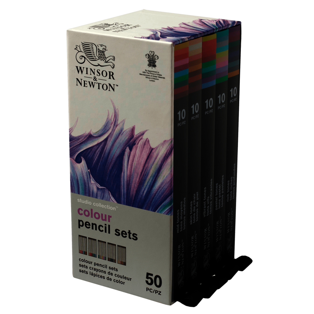 CAJA LAPIZ WINSOR COLORES X50 -2090008