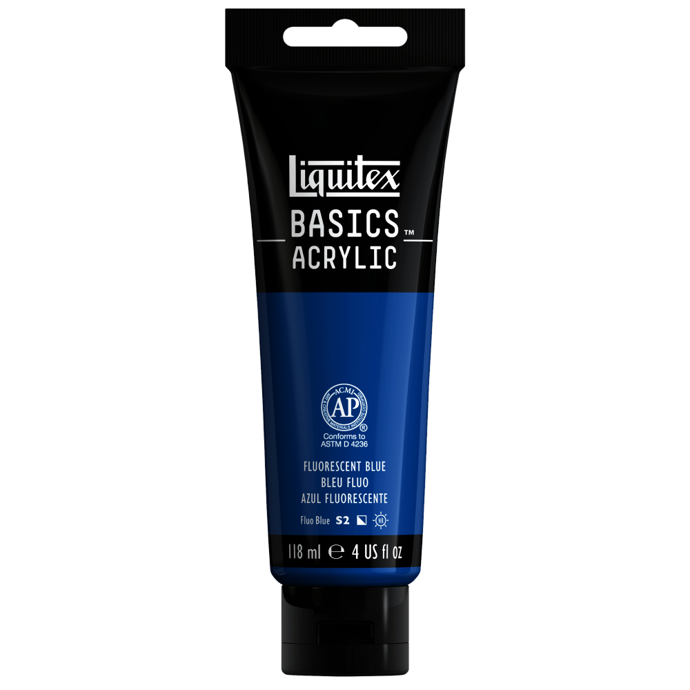 ACRILICO LIQUITEX BASICS | 118 ML | RF 984 | AZUL FLUORESCENTE