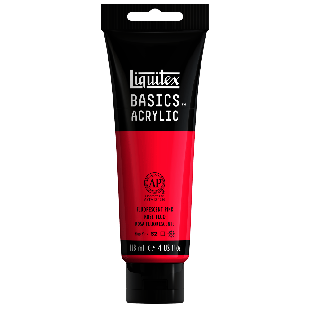 ACRILICO LIQUITEX BASICS | 118 ML | RF 987 | ROSA FLUORESCENTE