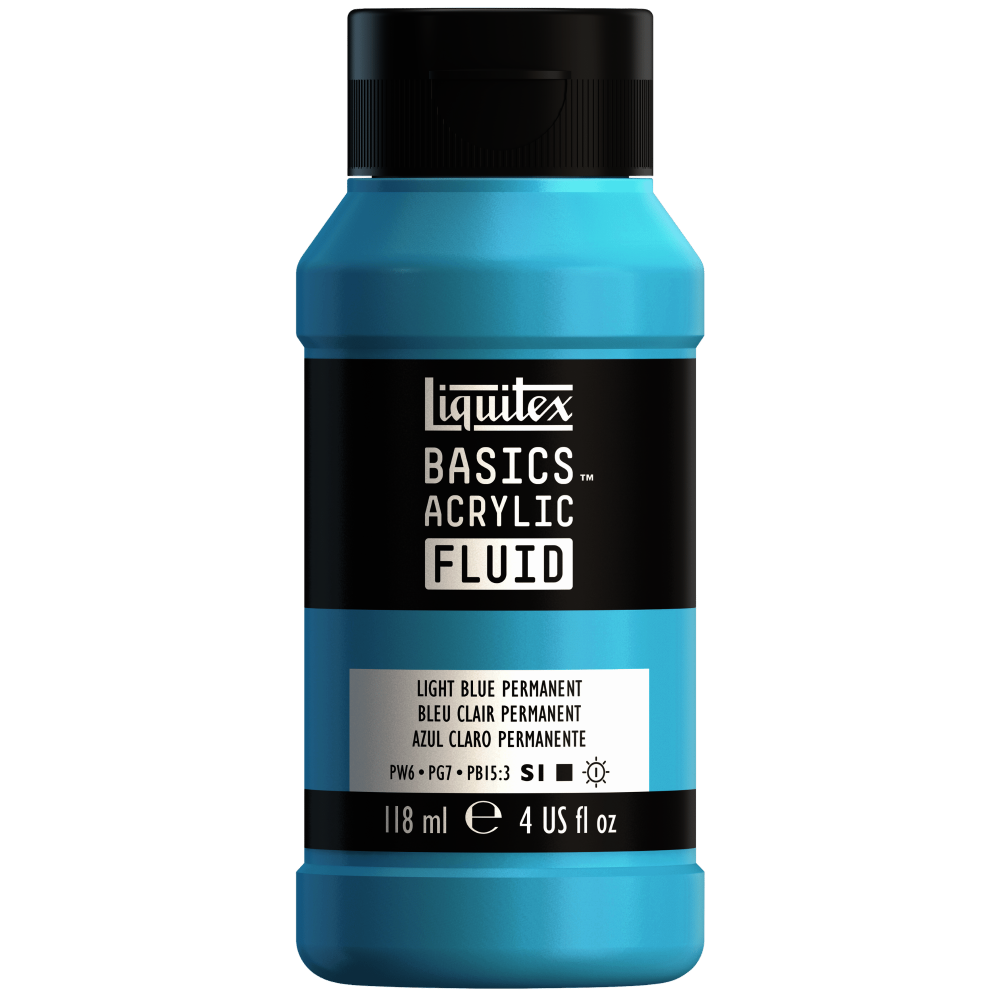 ACRILICO FLUIDO LIQUITEX | 118ML | RF 770 | AZUL CLARO PERMANENTE      