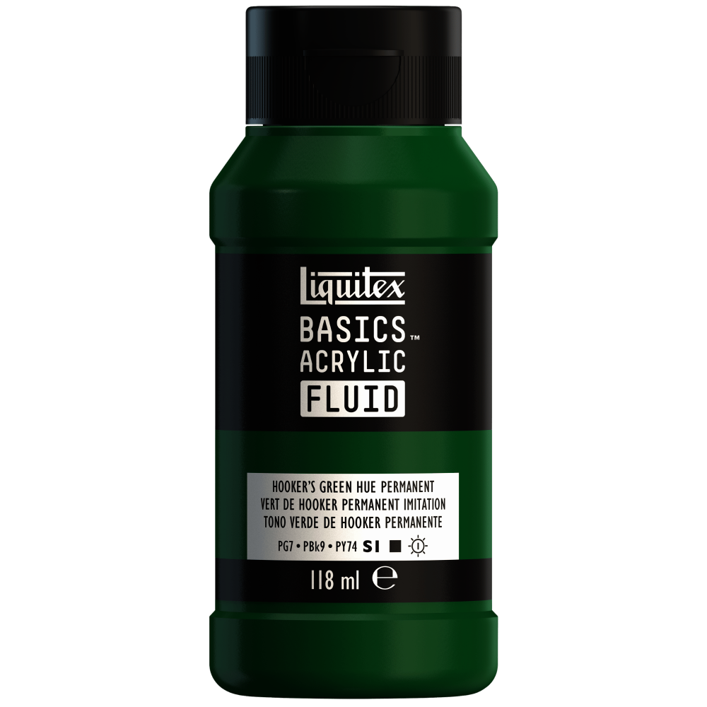 ACRILICO FLUIDO LIQUITEX | 118ML | RF 224 | TONO VERDE DE HOOKER PERMANENTE