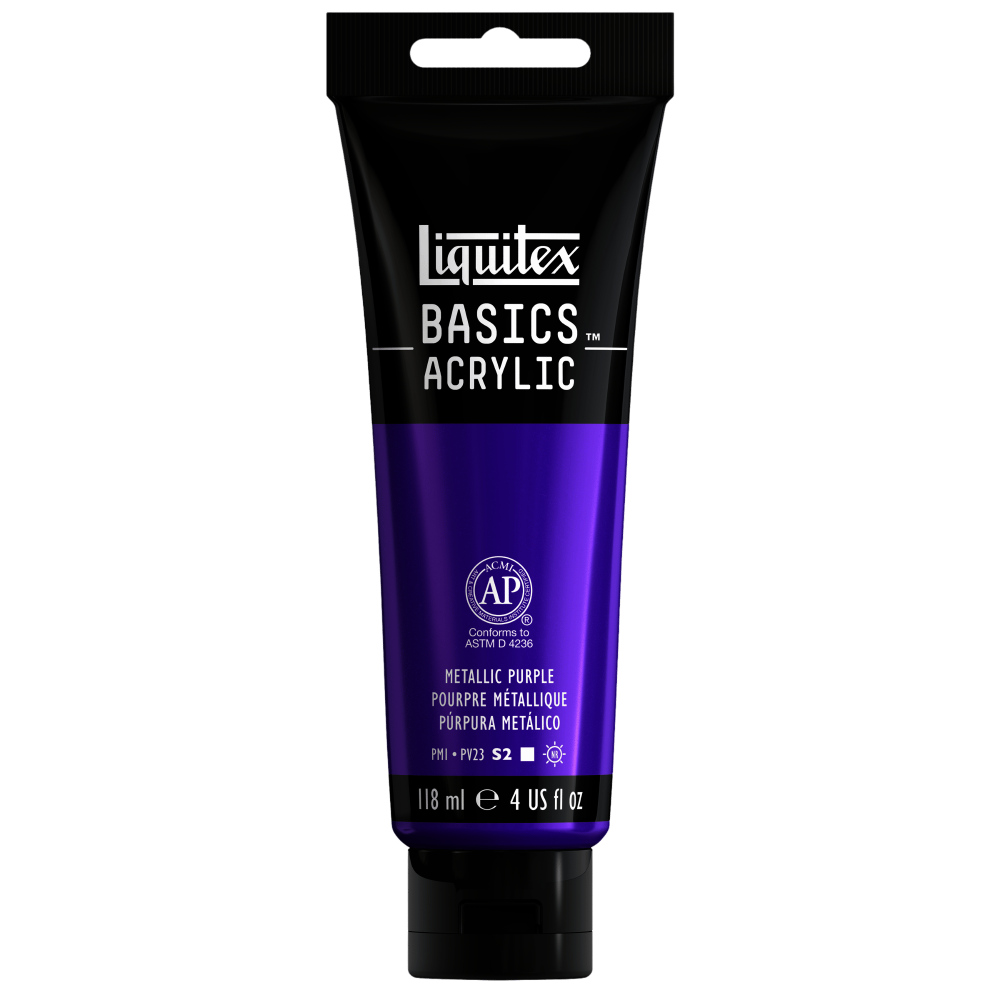 ACRILICO LIQUITEX BASICS | 118 ML | RF 340 | PURPURA METALICO                        
