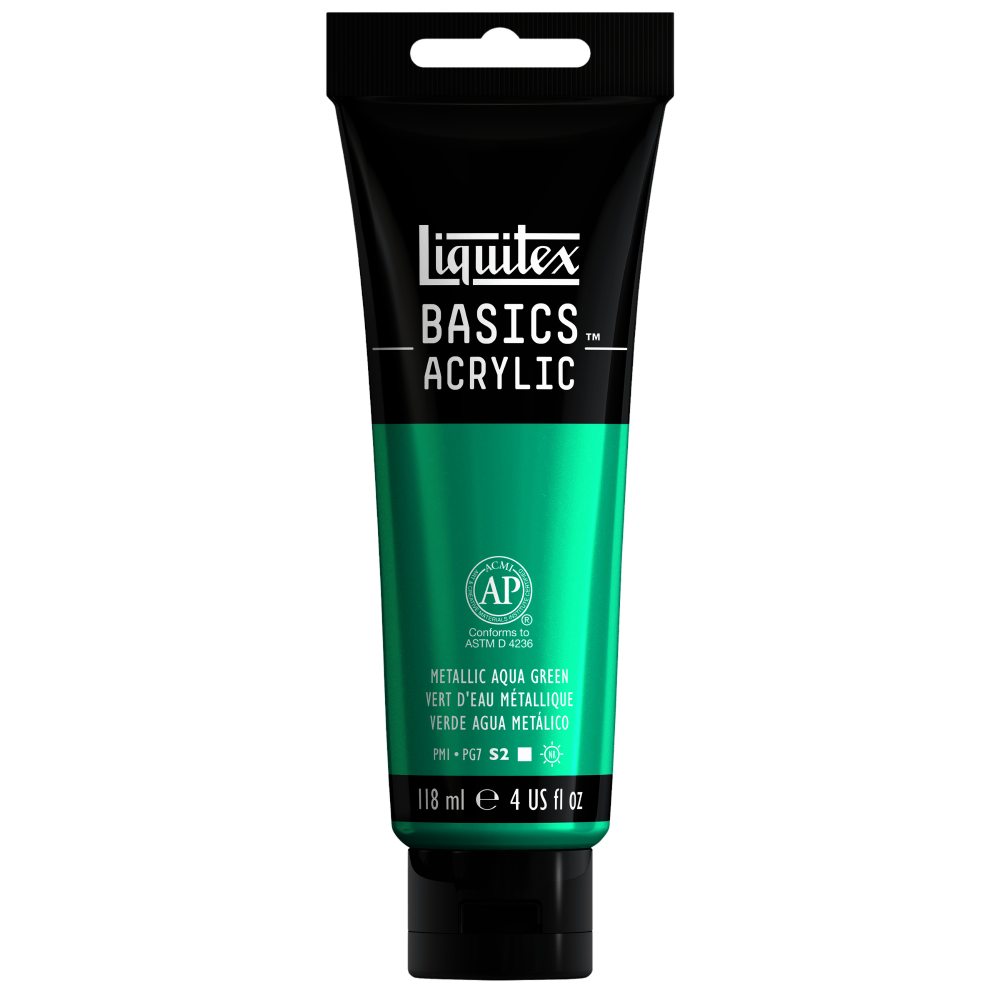 ACRILICO LIQUITEX BASICS | 118 ML | RF 339 | VERDE AGUA METALICO                     