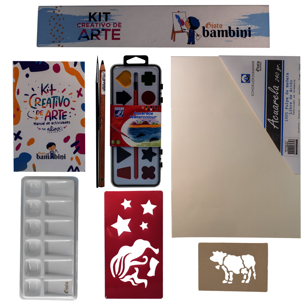 KIT GIOTO BAMBINI B002 ARTE ACUARELAS