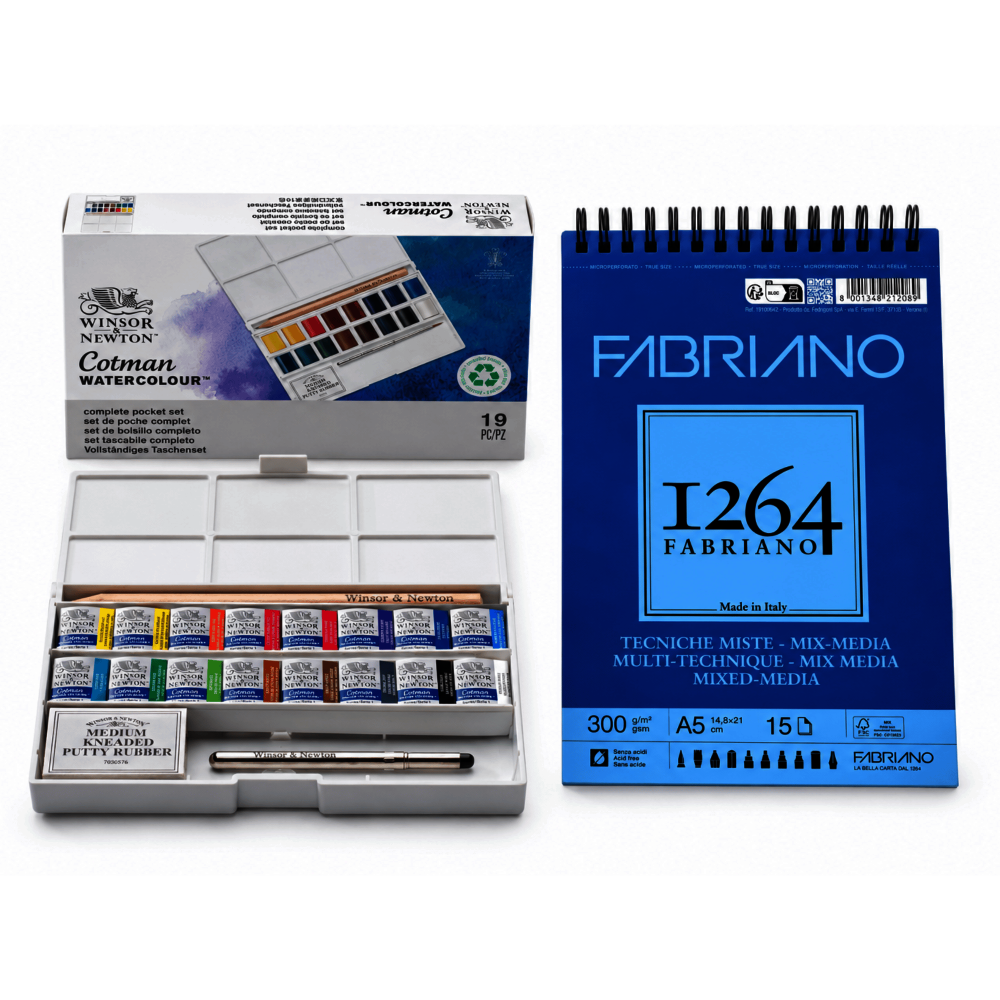 SET PARA PINTAR ACUARELA EN TODAS PARTES RF 005