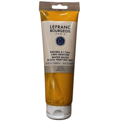 TINTA GRABADO LINOLEO AGUA LEFRANC 250ML RF 218 AMARILLO    