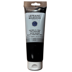 TINTA GRABADO LINOLEO AGUA LEFRANC 250ML RF 227 NEGRO       