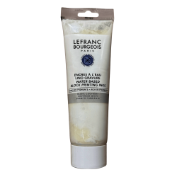 TINTA GRABADO LINOLEO AGUA LEFRANC 250ML RF 228 BLANCO      