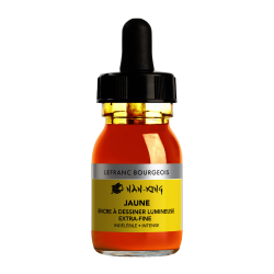 TINTA CHINA NAN-KING | CALIGRAFIA | 30ML | LEFRANC | AMARILLO  