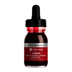 TINTA CHINA NAN-KING | CALIGRAFIA | 30ML | LEFRANC | CARMIN    