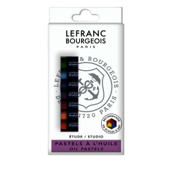 ESTUCHE TIZA OLEO PASTEL GRASO X12 LEFRANC RF 063099