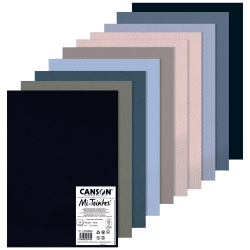 PAQUETE CANSON MI-TEINTES TONO FRIO X10H A3 160G C31032S084