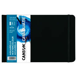 CUADERNO CANSON GRADUATE A5 250G ACUARELA HORIZ C31200L028