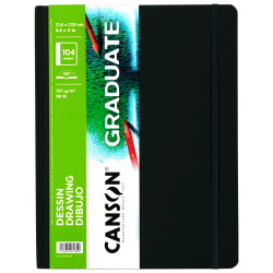 CUADERNO CANSON GRADUATE 21.6X27.9CM 160G DIBUJO C31200L039 