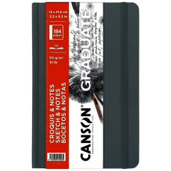 CUADERNO CANSON GRADUATE | 14X21.6CM | 90G | GRIS CLARO | C31200L044