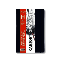 CUADERNO CANSON AZUL OSCURO 14X21.6CM BOCETOS TAPA BLANDA