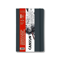 CUADERNO CANSON GRIS CLARO 14X21.6CM BOCETOS TAPA BLANDA