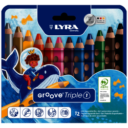 CAJA LAPIZ LYRA GROOVE 3 EN 1 X 12 L3831120